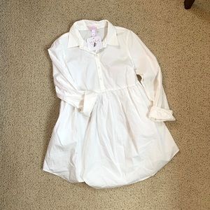 Isabel Maternity white dress shirt medium